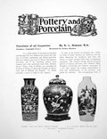 Antique Old Print Porcelain All Countries Chinese Blue And WhitePages 1906