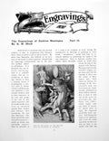 Antique Old Print The Engravings Anrea Mantegna Battle Sea GodsPages 1906