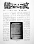 Antique Old Print A Glance Around Hanley Museum Salt-Glazed MugPages 1906