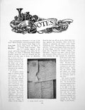 Old Notes F Victor Hugo'S Letter Chinese Vase Oak ChestPages 1906