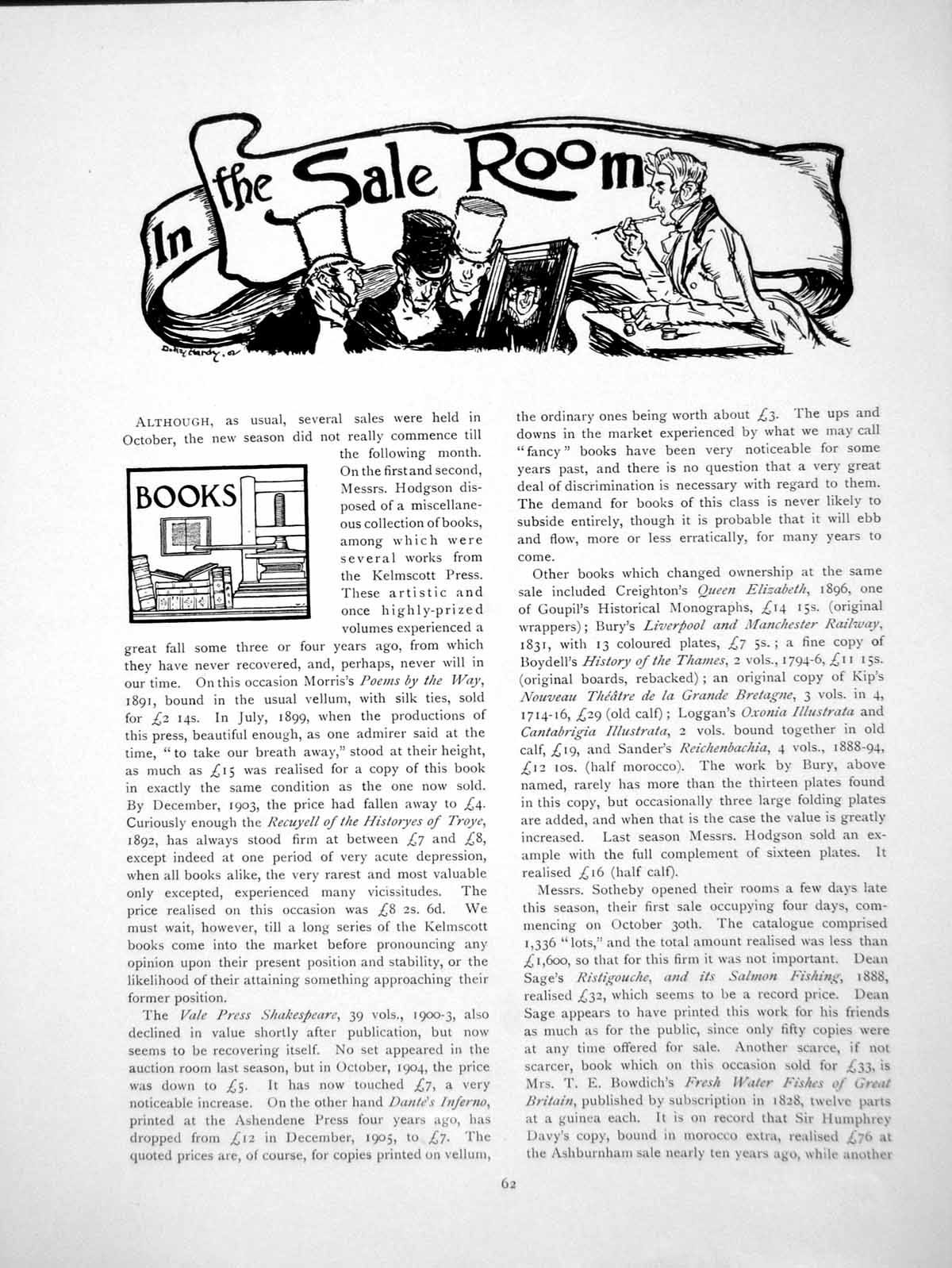 Old Print Sale Room Books Prices Pictures Pottery PorcelainPages 1907