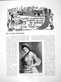Antique Old Print Lord Llangattock'S Monmouth Seat The Hendre IiPages 1907