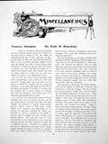 Old Antique Print Frances Abington As Comic Muse By WatsonPages 1907
