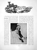Antique Old Print Notes Rare Etching T Worlidge Miss WoolleryPages 1907