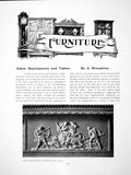Old Antique Print Adam Mantlepieces And Tables ChimneypiecePages 1907