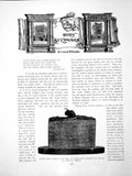 Antique Old Print Bury St Edmunds Arrow Head Tree Charter BridgePages 1907