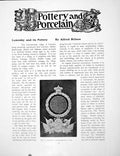 Old Antique Print Lowesby And Its Pottery Advertisement CardPages 1907