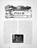 Original Old Antique Print Touch Model Dresden China HarpsichordPages 1907