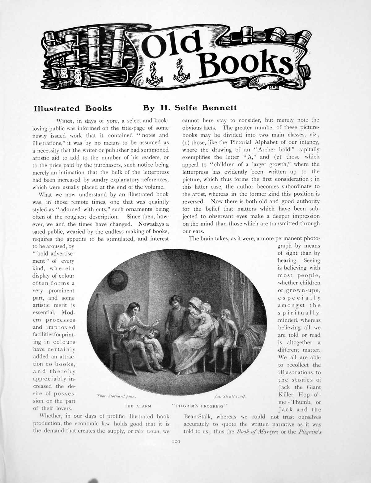 Antique Old Print Illustrated Books The Alarm Pilgrim'S ProgressPages 1907