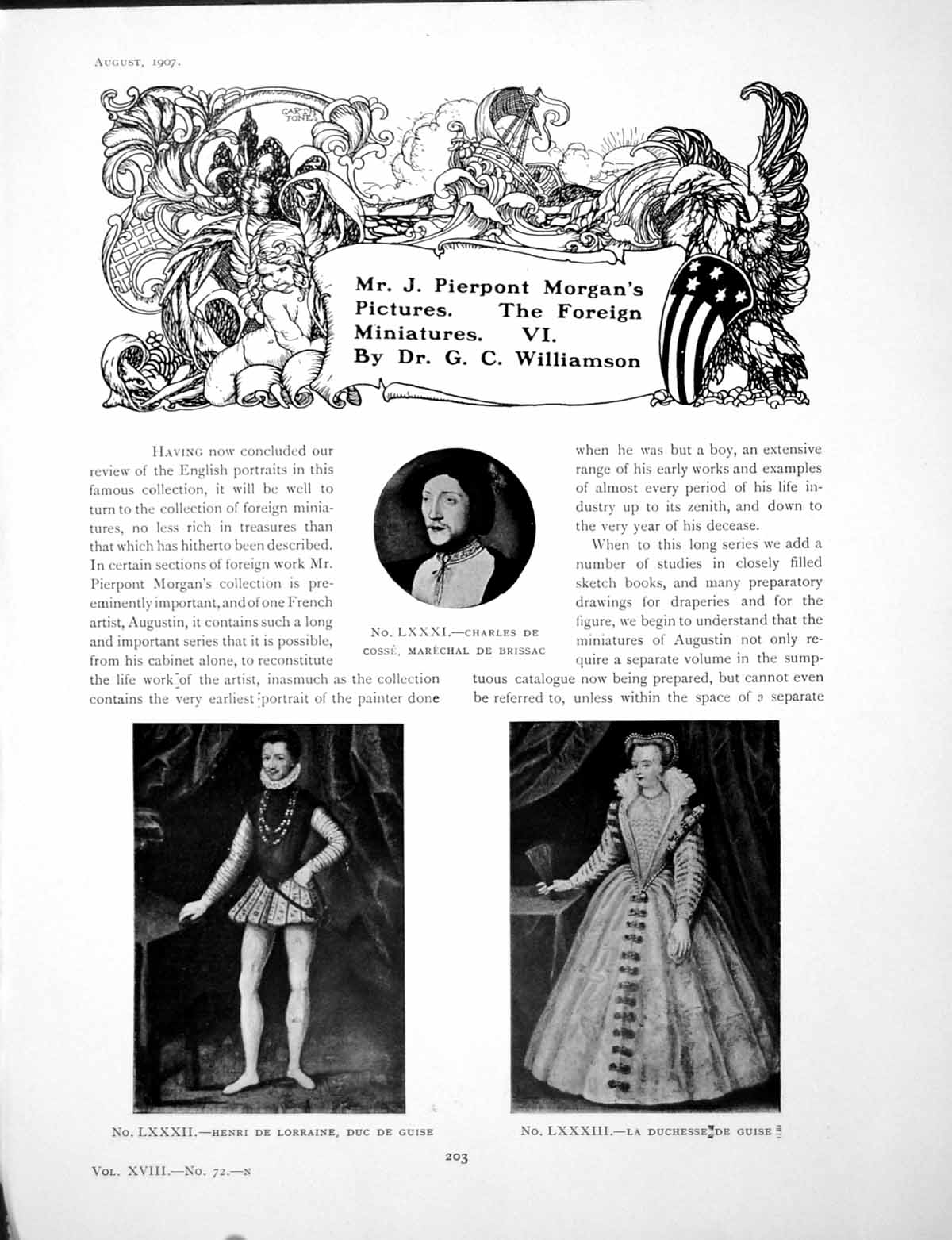 Old Print Mr Jp Morgan'S Pictures The Foreign Miniatures ViPages 1907