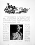 Antique Print Notes Head Shoulders Anzio Statue Etching BrassPages 1907