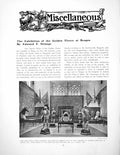 Original Old Antique Print Exhibition The Gen Fleee At BrugesPages 1907