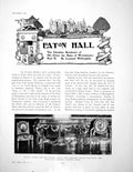Old Print Eaton Hall Cheshire Residence Duke Westminster IiPages 1907