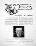 Antique Old Print Doccia Porcelain Cup And Cover Group A SatyrPages 1907
