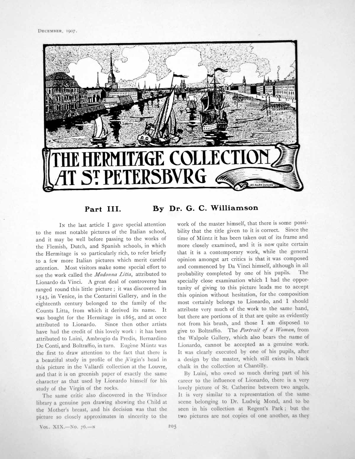 Antique Print Hermitage Collection At St. Petersburg Part IiiPages 1907