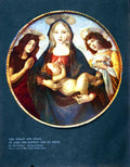 Old Print Virgin Child St. John The Baptist And An Angel Botticelli 1907 20th