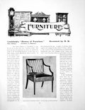 Antique Print Litchfield'S History Furniture Reviewed ArmchairPages 1908