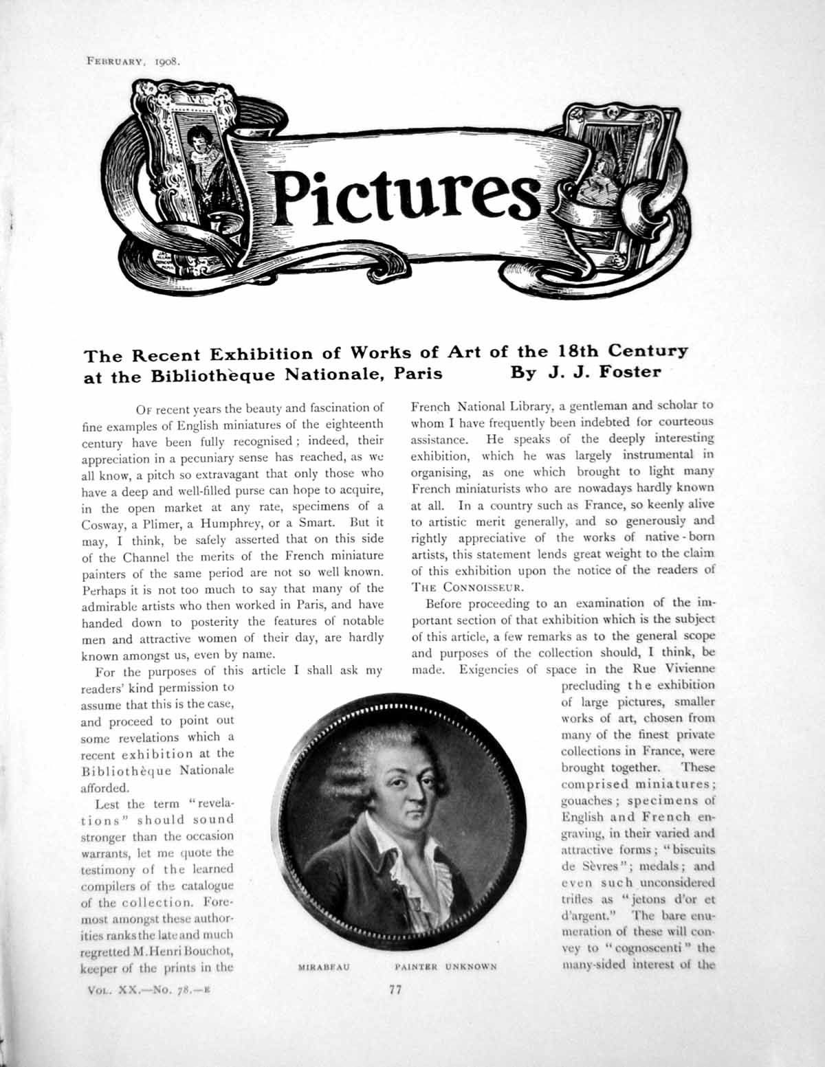 Old Antique Print Exhibition Works Art 18th Century In ParisPages 1908