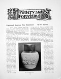 Antique Old Print Eighteenth Century Fine Stoneware Turner JugPages 1908