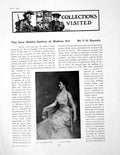 Antique Old Print New Dublin Gallery Modern Art Austrain LadyPages 1908