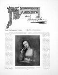 Old Antique Print Peg Woffington'S Letter Portrait As ElviraPages 1908