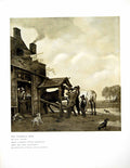 Original Old Antique Print The Farriers Shop Paul Potter Men Horses Dogs 1908