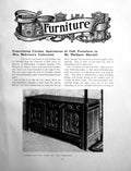 Antique Print Specimens Oak Furniture Mrs Behren'S CollectionPages 1908