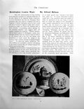 Antique Old Print Brislington Lustre Ware Dish Improperly StyledPages 1908