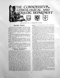 Antique Old Print Genealogical Heraldic Dept Chinese Vase PiecesPages 1908