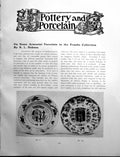 Antique Print Some Armorial Porcelain In The Franks CollectionPages 1908