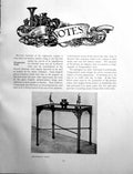 Old Print Notes Chippendale Table Naples C15Th Today MuseumPages 1908