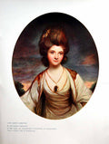 Original Old Antique Print Lady Betty Compton Sir Joshua Reyns Chatsworth 1908