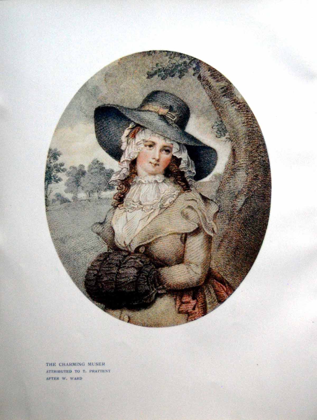 Antique Print The Charming Muser Attributed To T Prattent After W Ward 1908