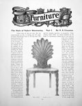 Antique Old Print The Style Robert Manwaring Part I Hall ChairPages 1909