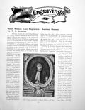 Old Antique Print Some French Line Engravers Antoine MassonPages 1909