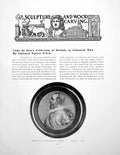 Antique Print Lady De Gex'S Collection Reliefs In Coloured WaxPages 1909