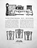 Antique Old Print Furniture The Style Robert Manwaring Part IiPages 1909
