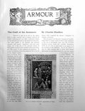 Antique Old Print Armour The Craft The Armourer Woman WatchingPages 1909