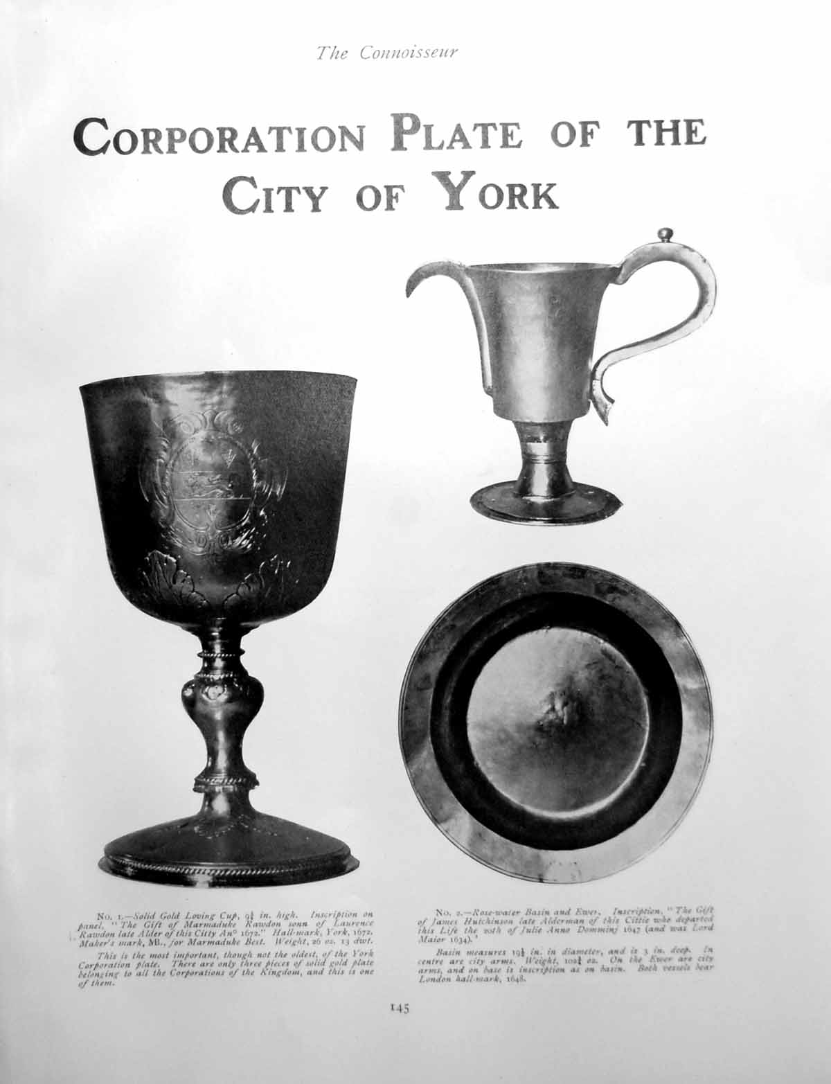 Antique Print Corporation Plate City York Silver Bread BasketPages 1909