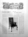 Old Antique Print The Years Mahogany Part Vii Early GeorgianPages 1909
