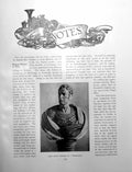 Antique Old Print Notes Famous Players Wax J P Kemble CoriolanusPages 1909