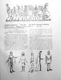 Old Antique Print English Costume Part Xi Edward The ThirdPages 1909