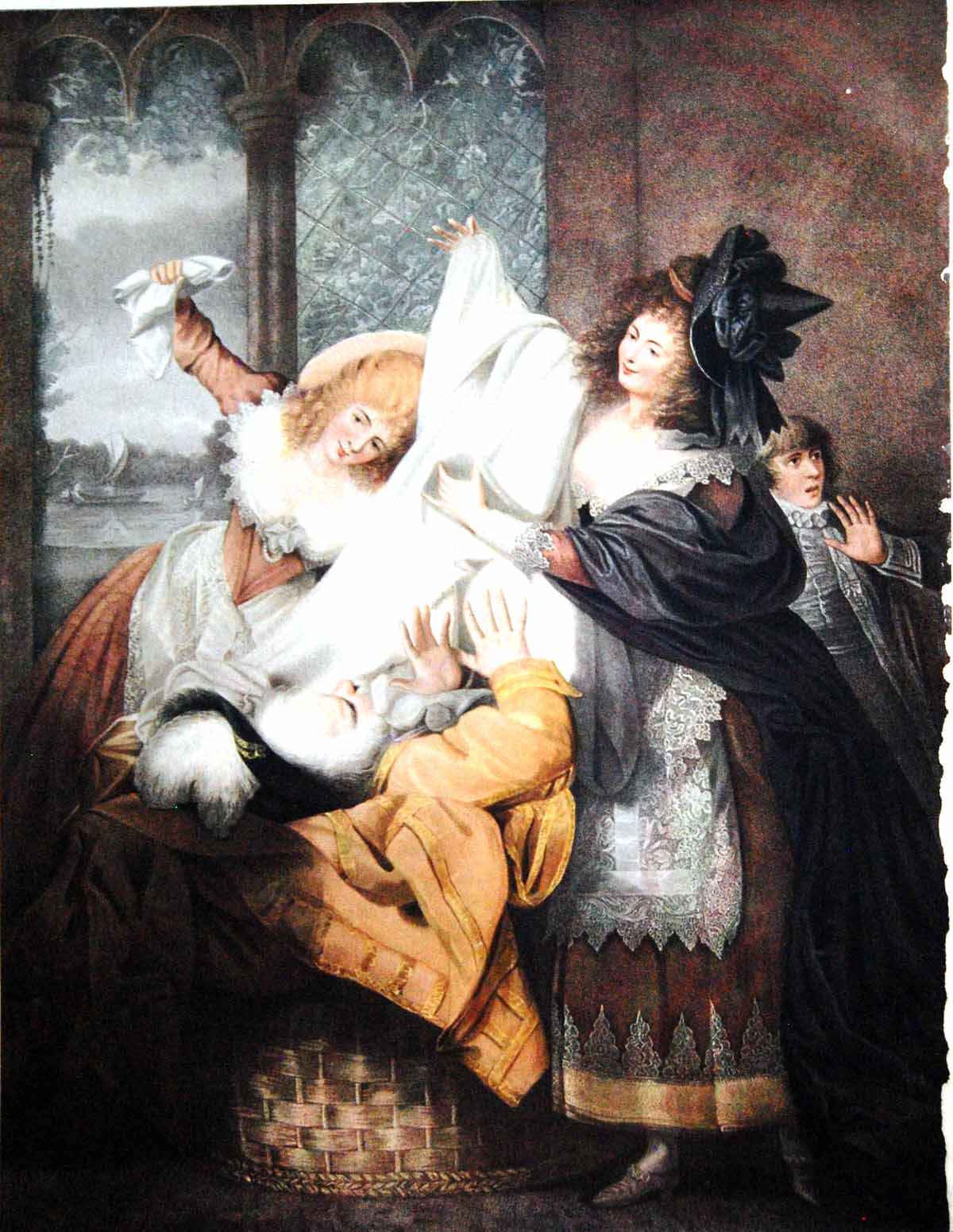 Old Print Merry Wives Windsor Act Iii Scene Iii Painted Rev W Peters 1909 20th