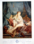Antique Print La Toilette De Venus Cherub Playing Pearls Dove Ribbons 1909 20th
