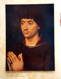 Antique Old Print Supposed Portrait Chevalier De Gros R Van Der Weyden 1909