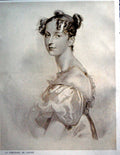 Antique Old Print La Comtesse De Lieven Engraved Wm Bromley T Lawrence 1909