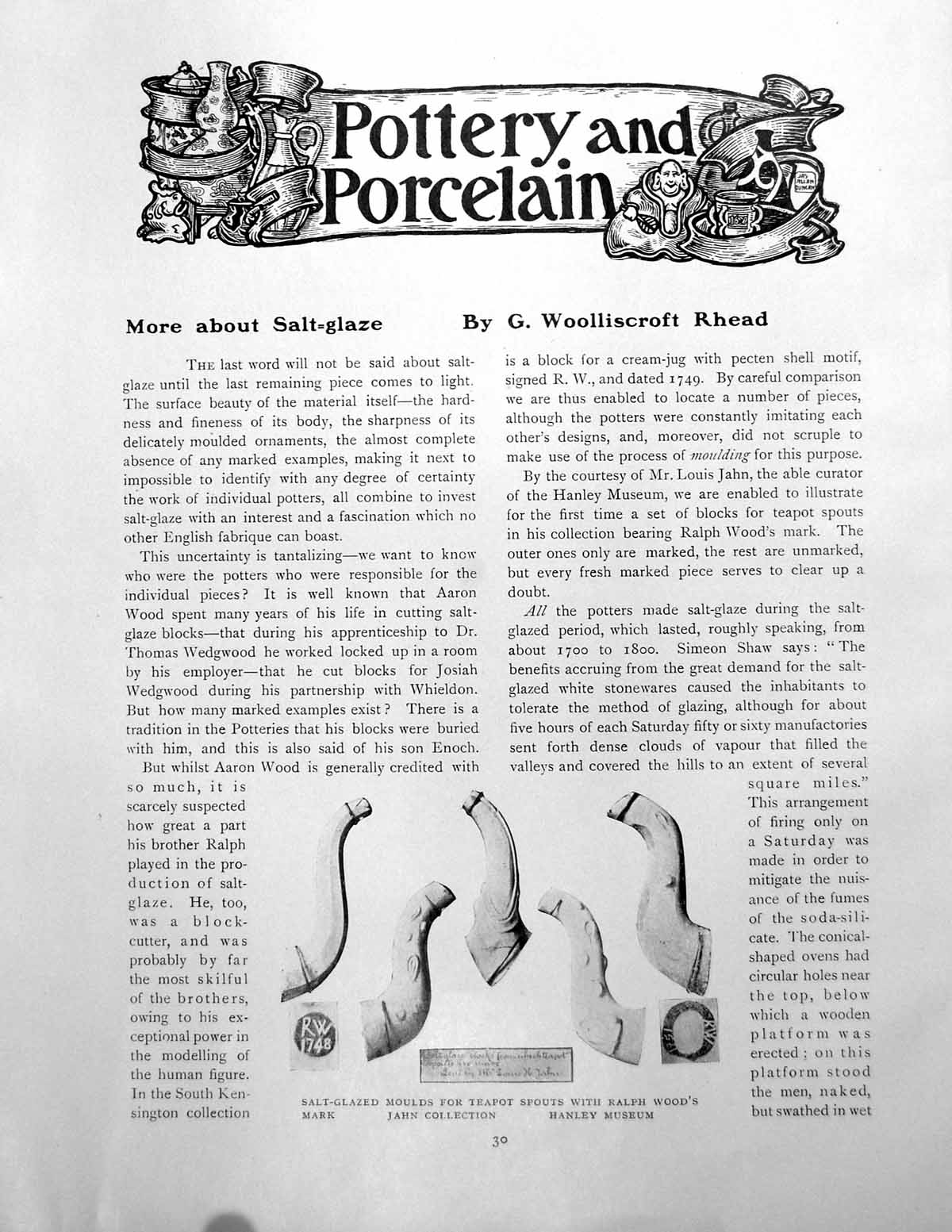 Antique Old Print Pottery And Porcelain More About Salt-GlazePages 1910