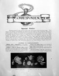 Antique Old Print Correspondence Oriental Plate Canton Card TrayPages 1910