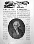 Antique Old Print The Rise The Aquatint Honore Gabriel MirabeauPages 1910