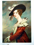 Original Old Antique Print The Honourable Mrs Agar Ellis Painted J Jackson 1910